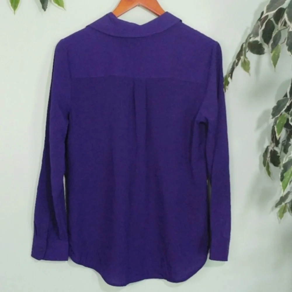Talbots Button Down Cute Work Wear blouse M - Picture 5 of 9